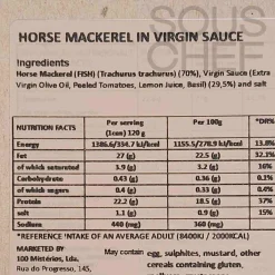 ABC+ Horse Mackerel in Virgin Sauce, 120g Best