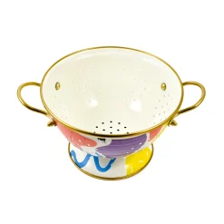 Kapka Enamel Abstract Enamel Colander, 22cm New