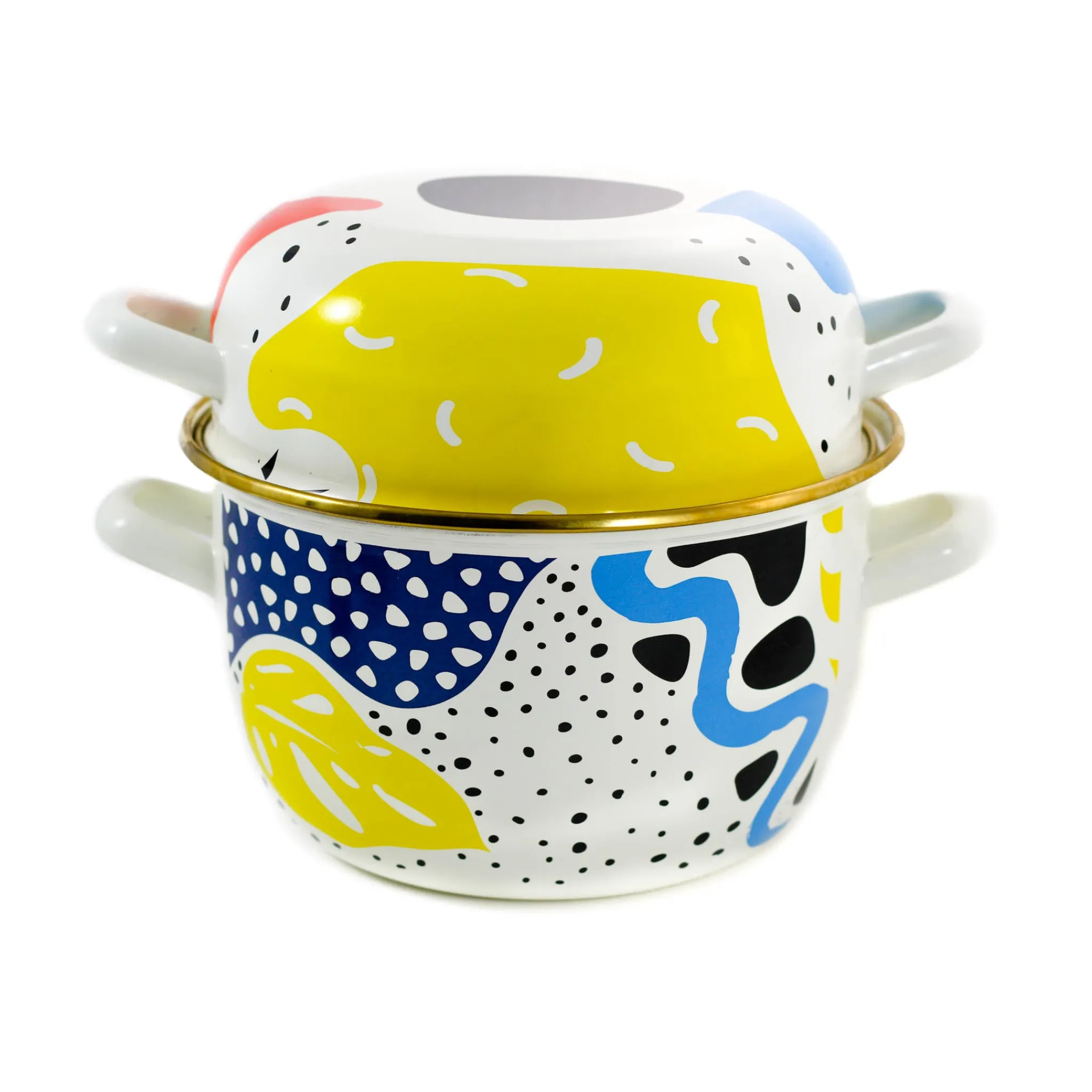 Kapka Enamel Abstract Enamel Mussel Pot Best