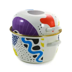 Kapka Enamel Abstract Enamel Mussel Pot Best