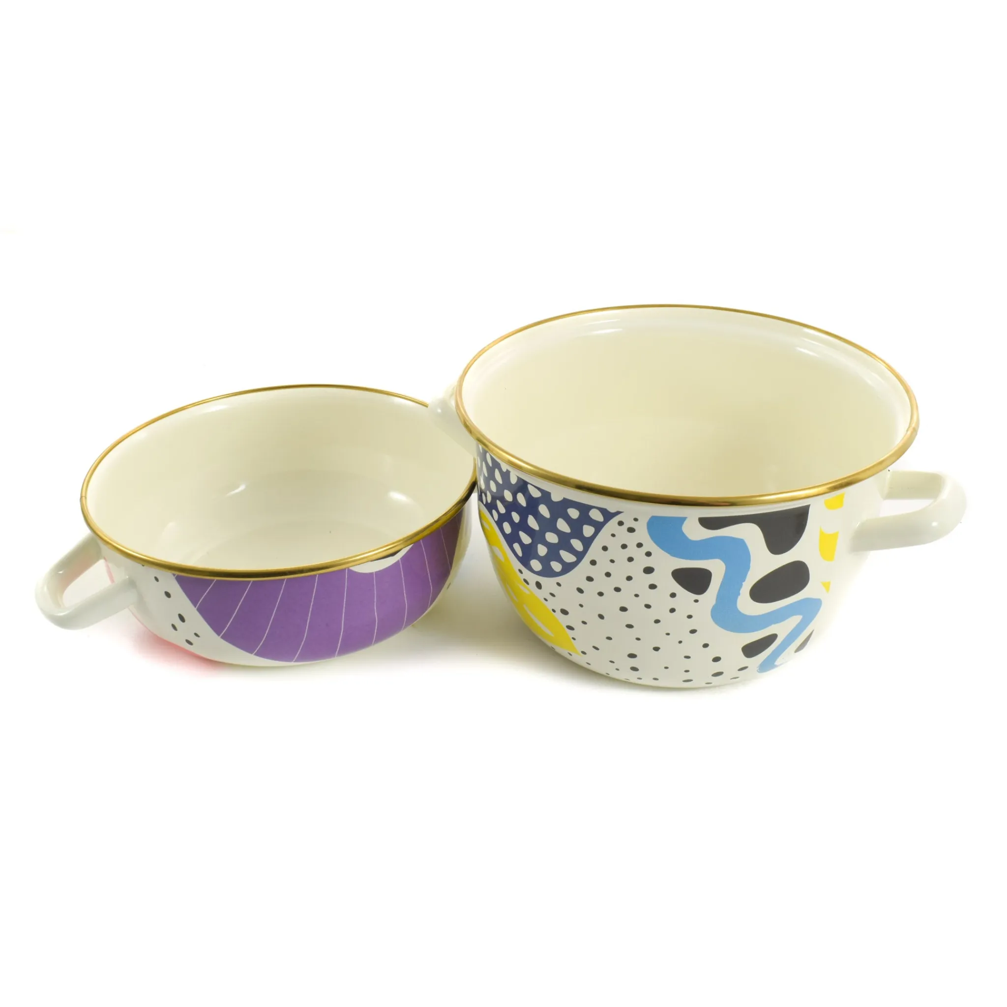 Kapka Enamel Abstract Enamel Mussel Pot Best