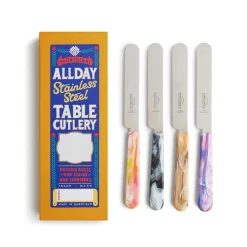 Allday Goods Set of 4 Pick N Mix Table Knives, 11.5cm