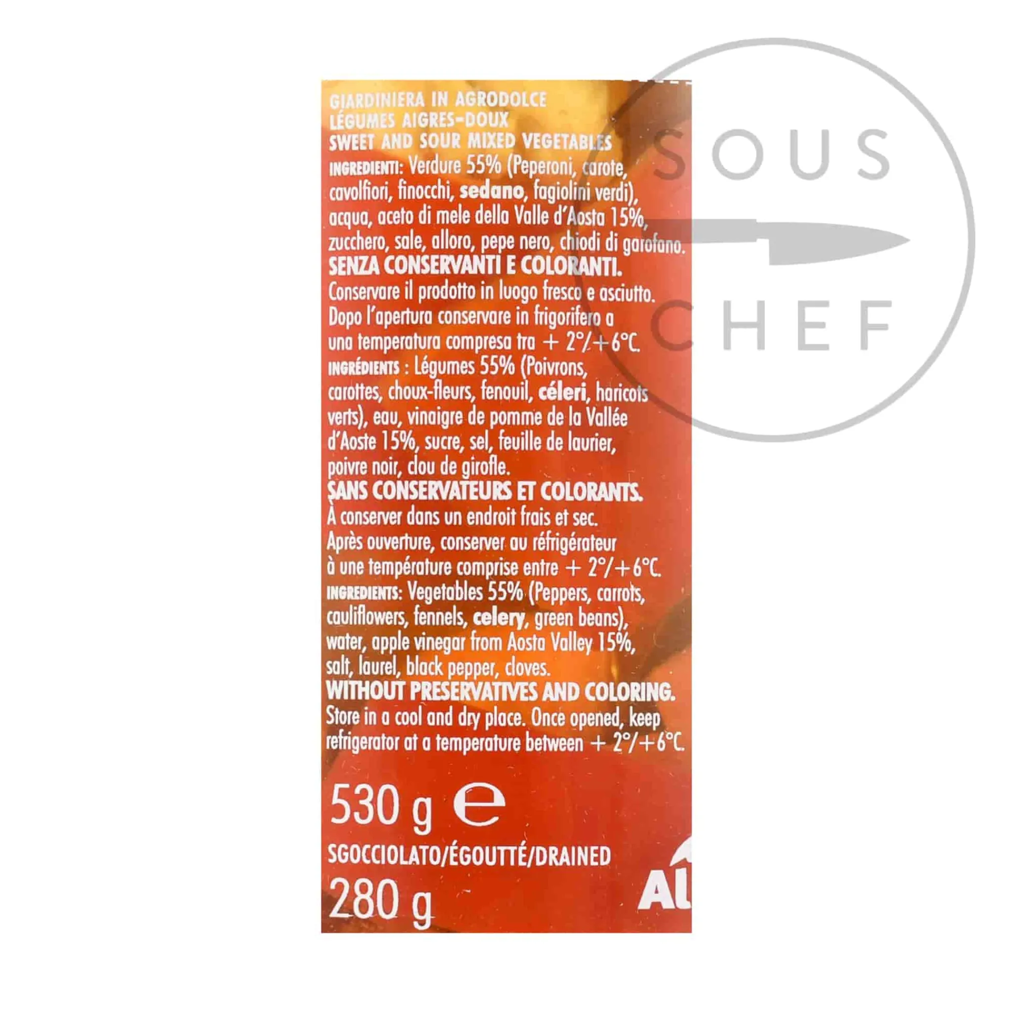 Alpenzu Giardiniera Sweet & Sour Mixed Vegetable Pickles, 530g Online