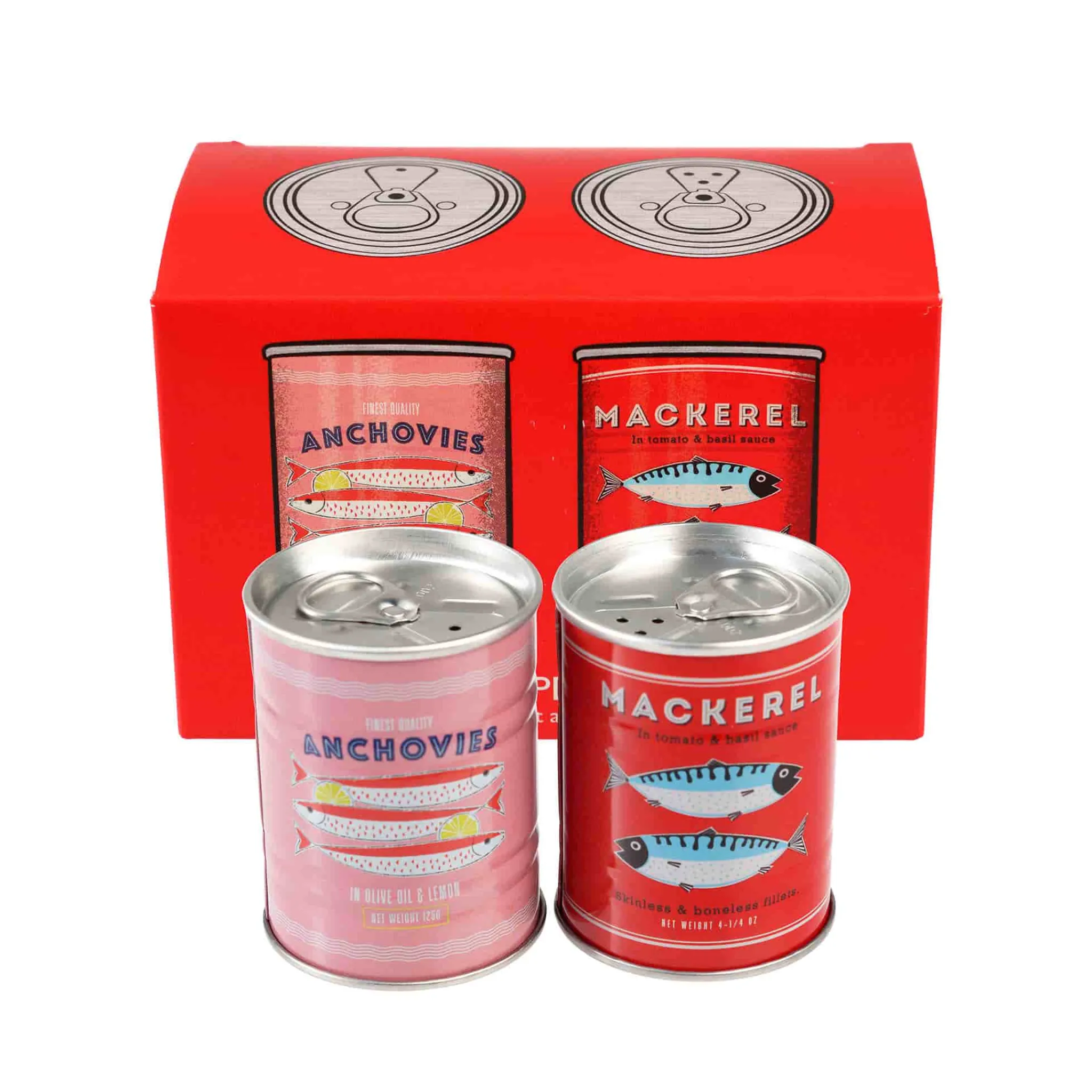 Rex London Anchovies & Mackerel Salt & Pepper Shaker Set Clearance