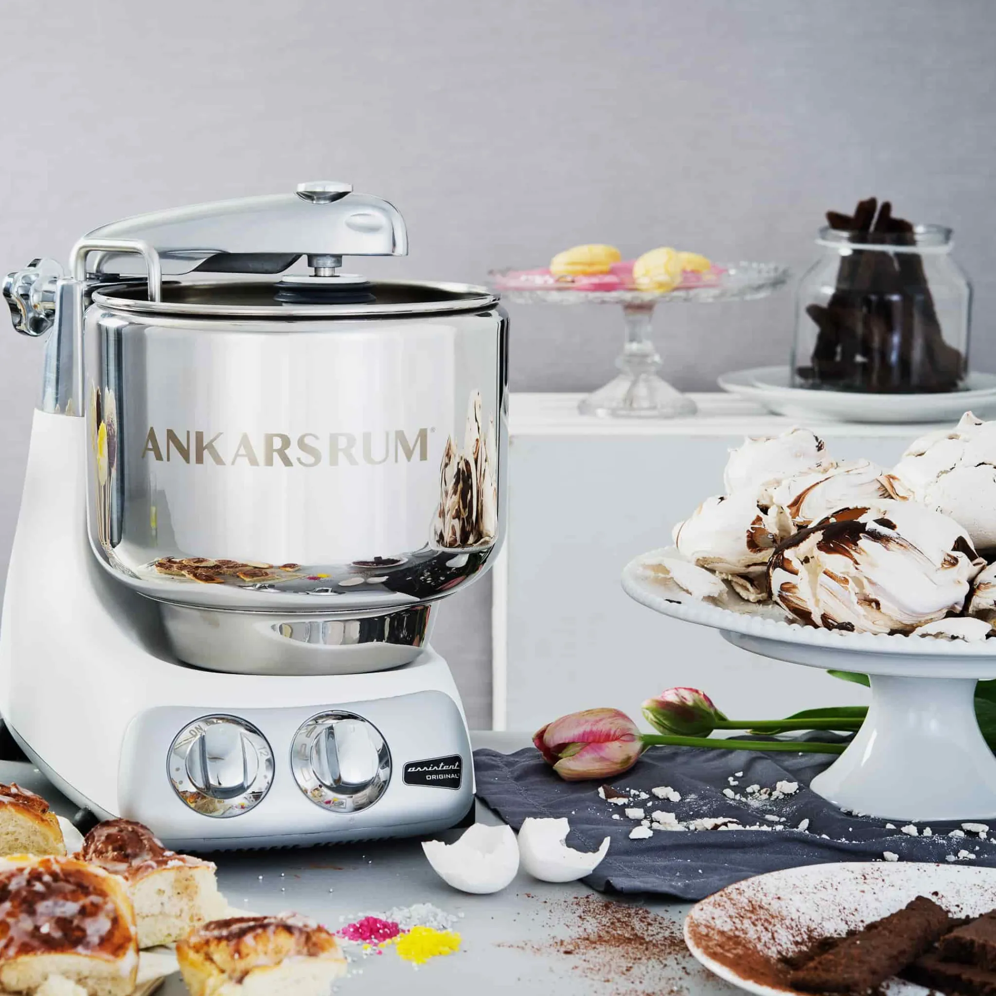 Ankarsrum Assistent Original Stand Mixer, Mineral White Best