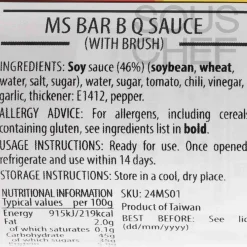 MS Bar Asian BBQ Sauce with Brush, 240g Discount