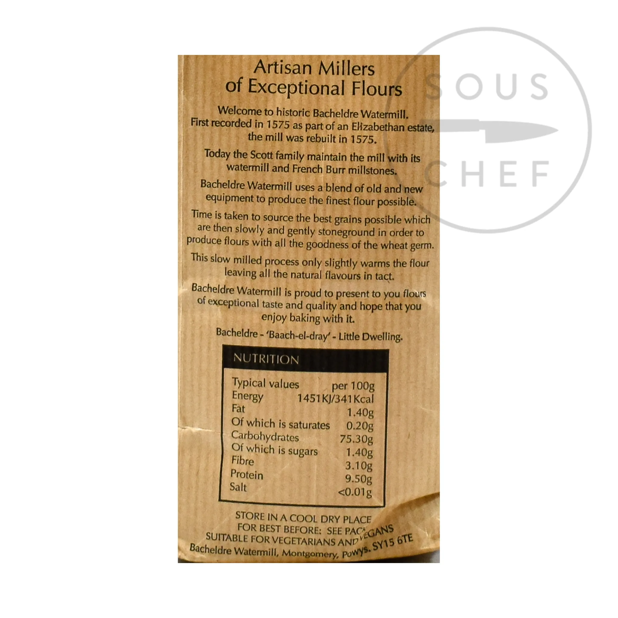 Bacheldre Watermill Bacheldre Organic Stoneground Strong Malted Blend Flour, 1.5kg Clearance