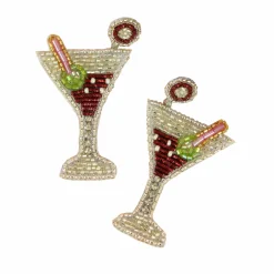 My Doris Beaded Martini Earrings Outlet