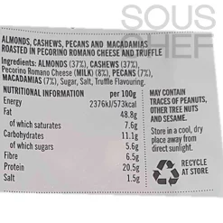 Belazu Truffle & Pecorino Nut Mix, 135g Sale