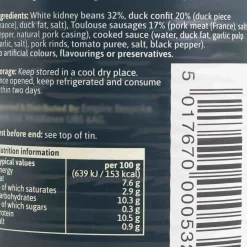 Bespoke Cassoulet, 840g Hot