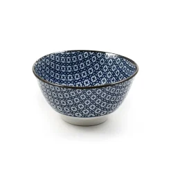 Kiji Stoneware & Ceramics Blue & White Rice Bowl Boxed Gift Set Discount