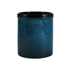 Ceramica Nicola Blue Glaze Kitchen Utensils Jar Hot
