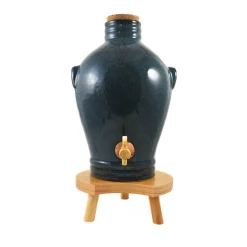 Ceramica Nicola Blue Glaze Vinaigrier, 3L New