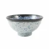 Kiji Stoneware & Ceramics Blue Wave Large Rice Bowl, 15.5cm Online