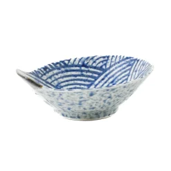 Kiji Stoneware & Ceramics Blue Wave Tonsui Bowl, 13cm Hot