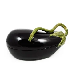 Bordallo Pinheiro Aubergine Dish, 28cm Hot
