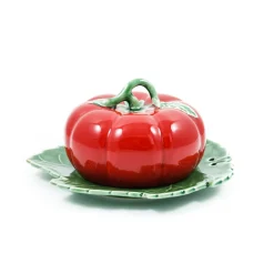 Bordallo Pinheiro Tomato Butter Dish With Cover Discount