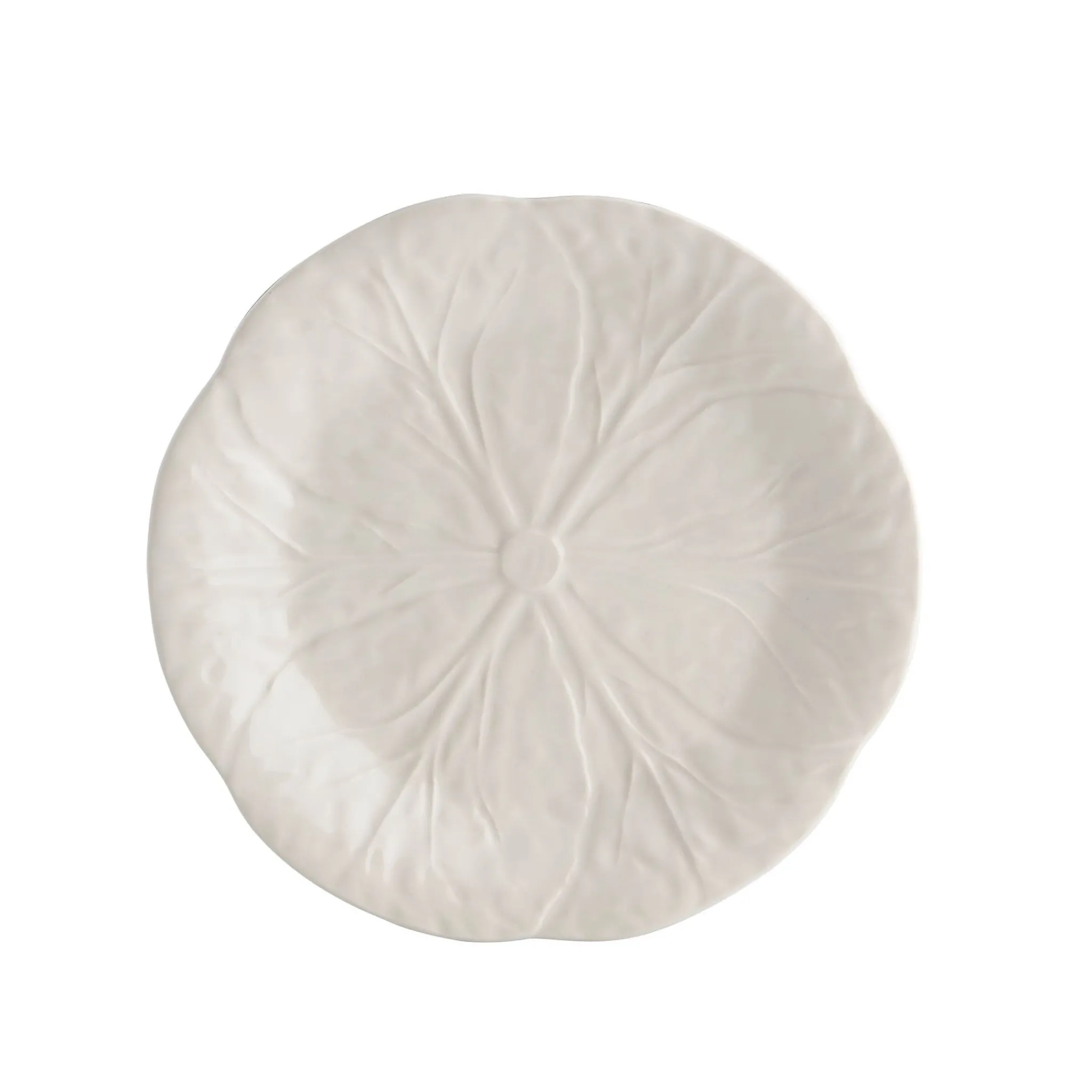 Bordallo Pinheiro White Cabbage Plate, 19cm