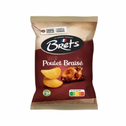 Bret's Crisps Bret's Braised Chicken Crisps, 125g Online