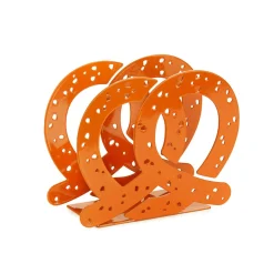 Balvi Brown Pretzel Metal Napkin Holder