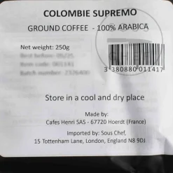 Cafes Henri Colombia Supremo Ground Coffee, 250g Best