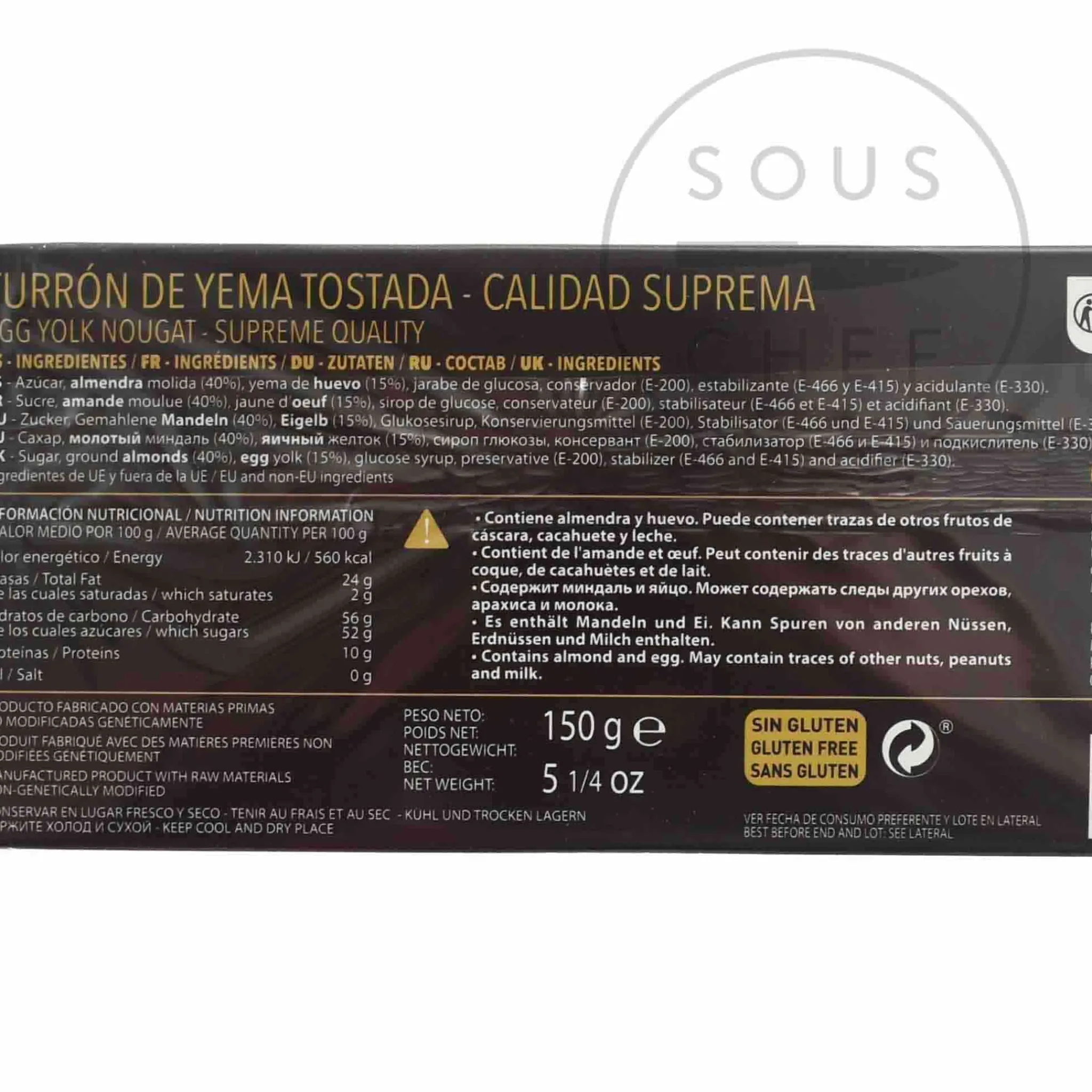 Don Gastronom Caramel, Egg Yolk & Marzipan Turron, 150g Online