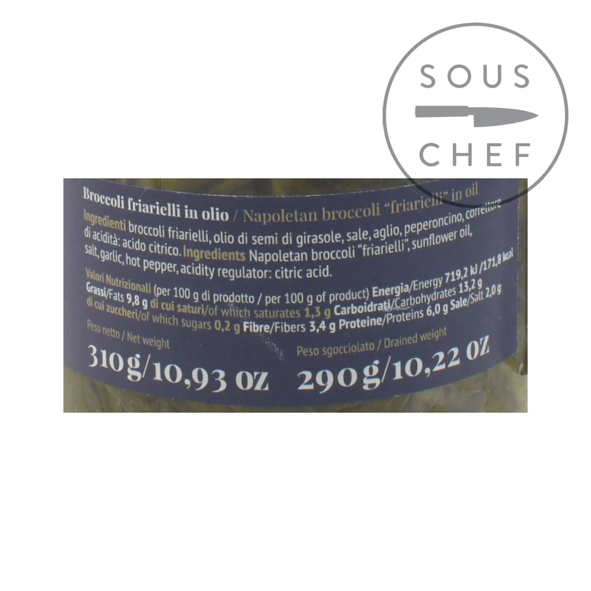 Casa Marrazzo Italian Broccoli "Friarielli" in Oil, 280g Outlet