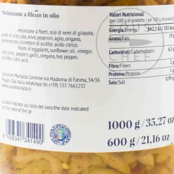 Casa Marrazzo Sliced Eggplant in Oil, 1 Litre Discount