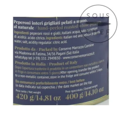 Casa Marrazzo Whole Grilled Hand-Peeled Peppers in Brine, 420g Best