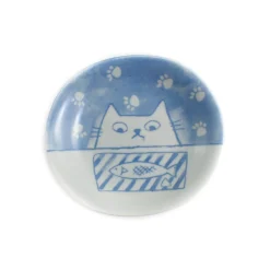Emro Aziatica Cat with Fish Japanese Side Plate, 14cm Best