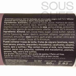 Chocolat Factory Dark Chocolate Covered Toasted Almonds, 80g New