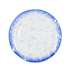 Turkish Tableware Cobalt Blue Rim Glass Dinner Plate, 24.5cm Online