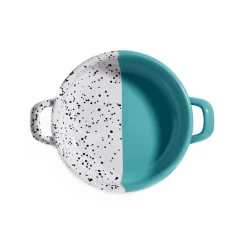 Kapka Enamel Colour Pop Enamel Frying Pan and Serving Dish, Turquoise, 16cm Outlet