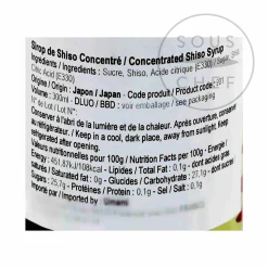 Tonami Shoyu Concentrated Shiso Syrup, 300ml Best