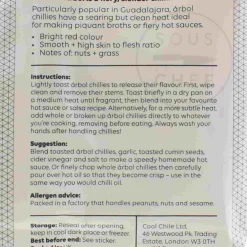 Cool Chile Co De Arbol Chillies, 20g Sale