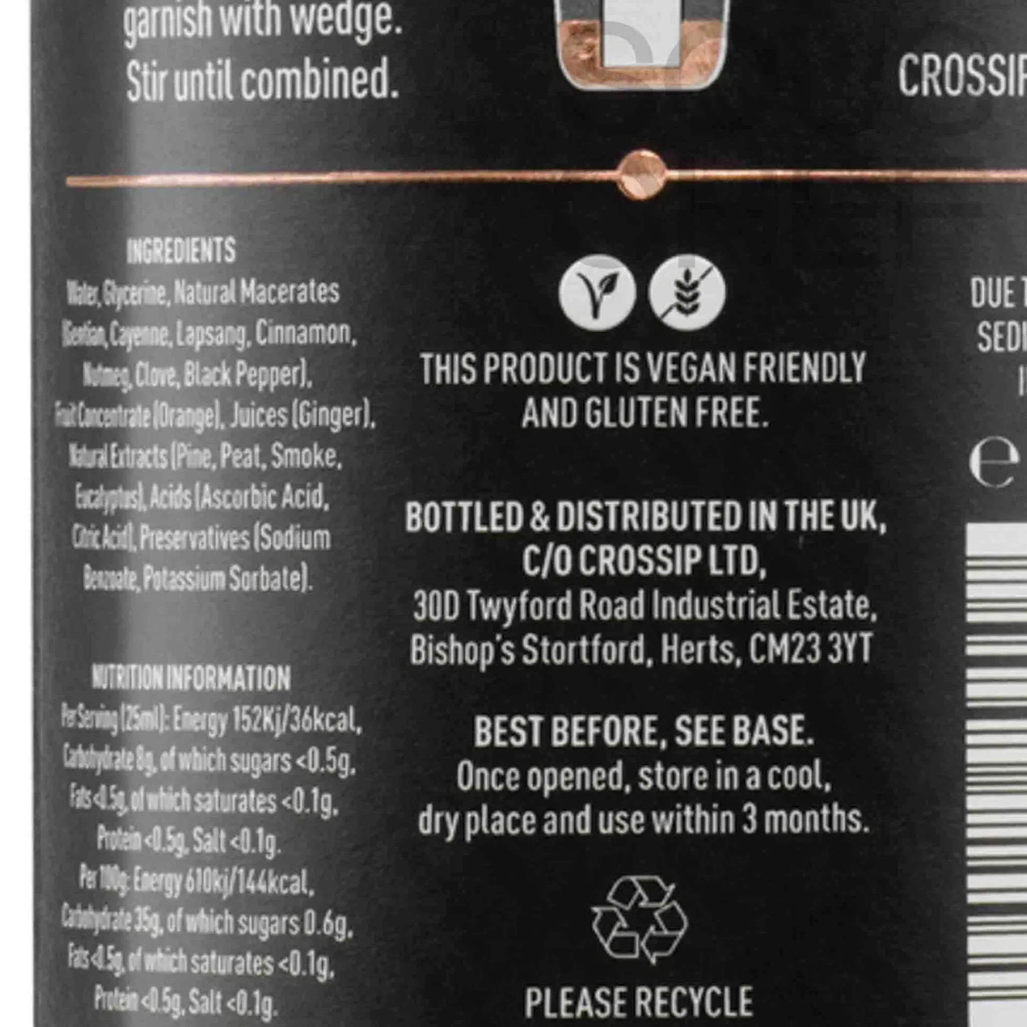 Crossip Dandy Smoke Non-Alcoholic Spirit, 500ml Hot