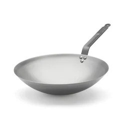 De Buyer Carbone Plus Round Based Wok, 35cm Outlet