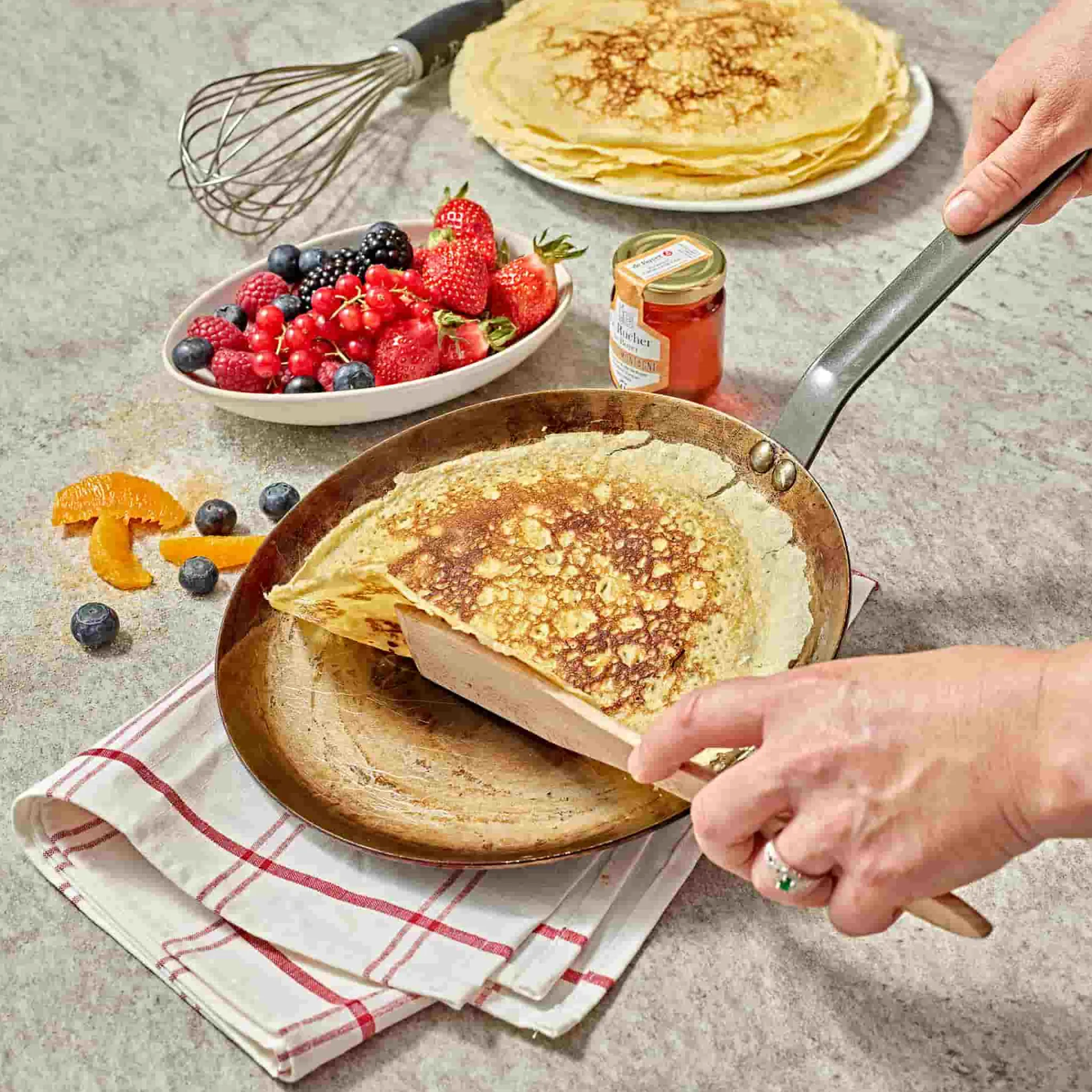 De Buyer Mineral B Crepe Pan, 24cm Online