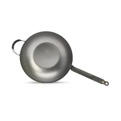 De Buyer Mineral B Flat Base Wok, 32cm Sale