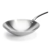 De Buyer Prim' Appety Round Based Stainless Steel Wok, 36cm Clearance