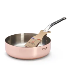 De Buyer Prima Matera Copper Saute Pan with Stainless Steel Handle, 24cm Online