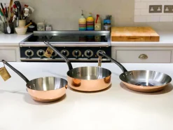 De Buyer Prima Matera Induction-Compatible Copper Saute Pan - Straight Online