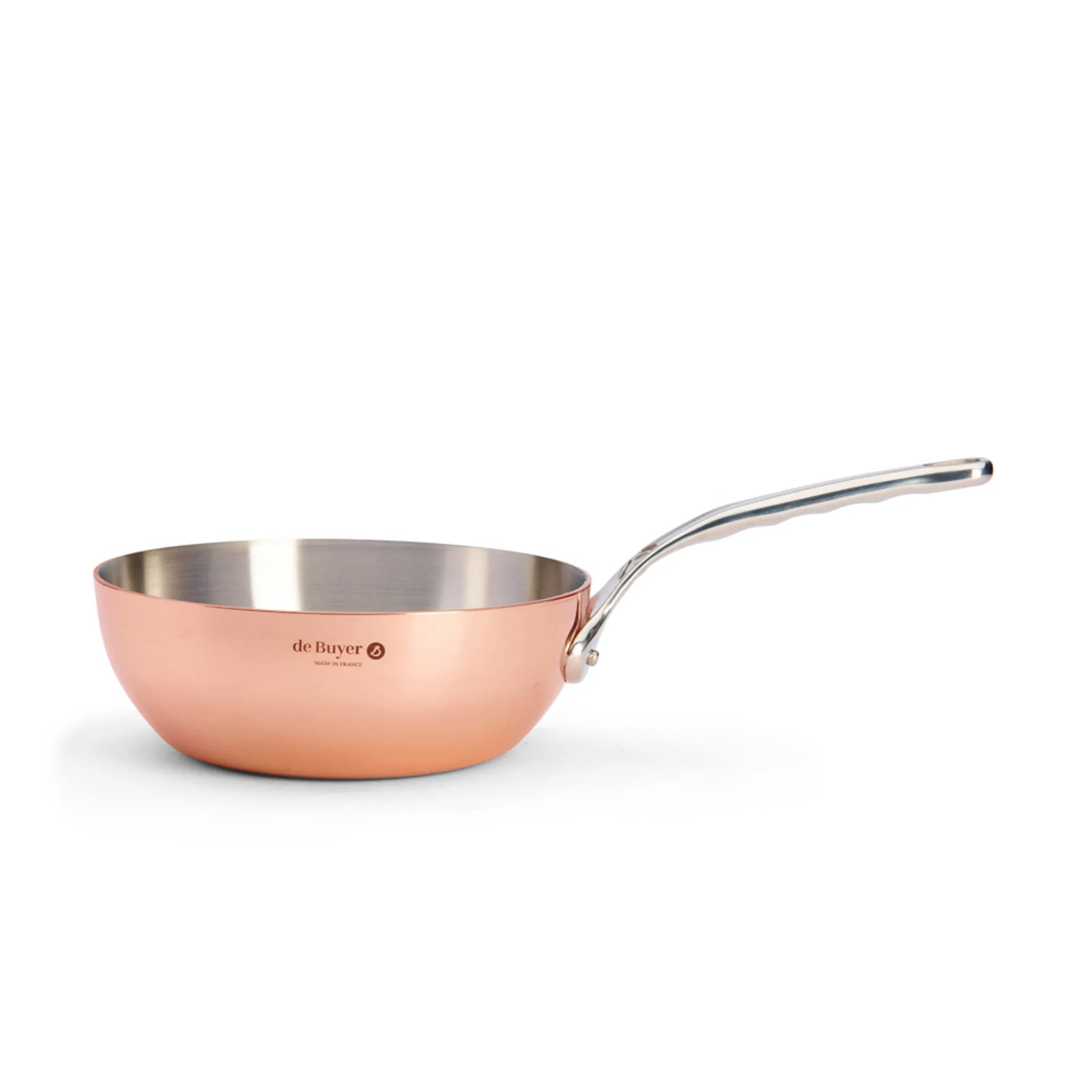 De Buyer Prima Matera Induction Copper Saucier with Stainless Steel Handle, 20cm Online