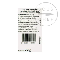 De Juan Fig and Almond Wedge, 250g Clearance