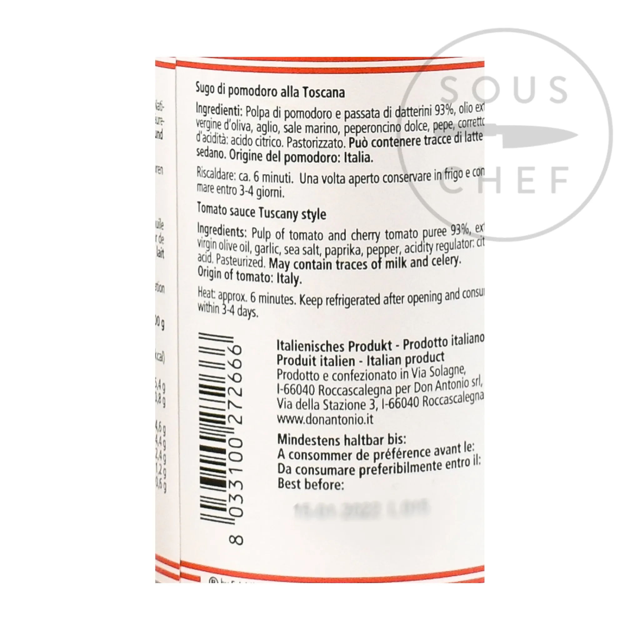 Don Antonio Toscana Sauce, 500g Clearance