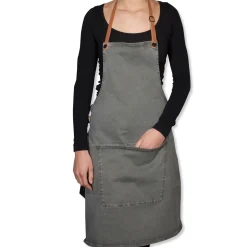 Dutchdeluxes Canvas BBQ Apron in Grey-Green Discount