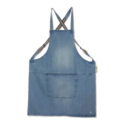 Dutchdeluxes Denim Suspender Apron in Blue New