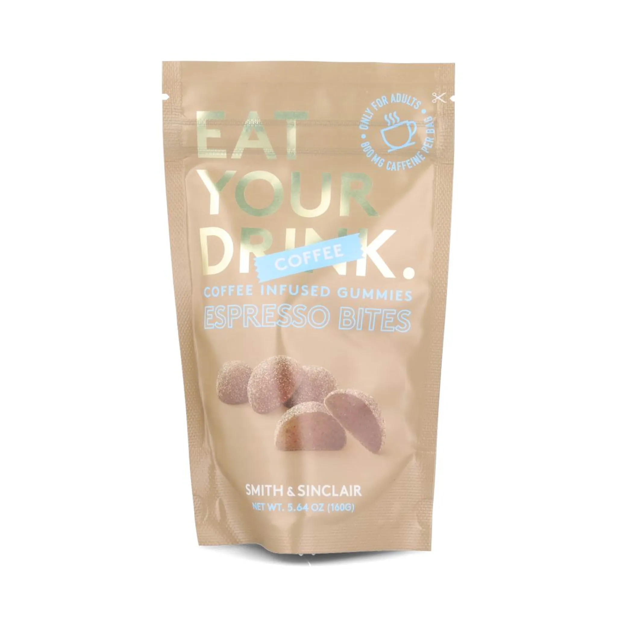 Smith & Sinclair Eat Your Drink Caffeinated Espresso Bites Jelly Sweets, 160g Clearance