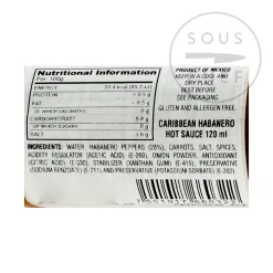 El Yucateco Habanero Caribbean Sauce, 120ml New