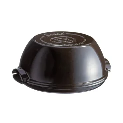 Emile Henry Black Round Bread Baker, 32.5cm Hot